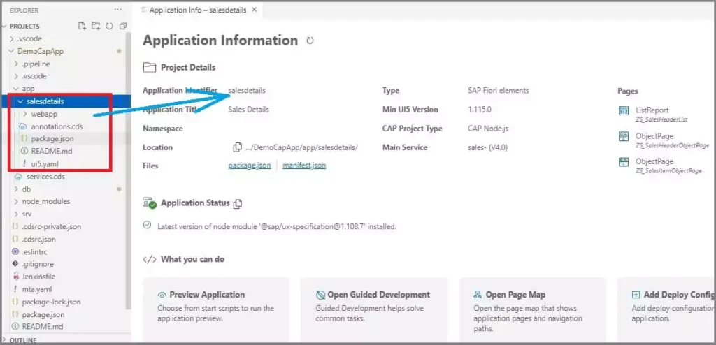 Create SAP CAP Project Fiori Application 