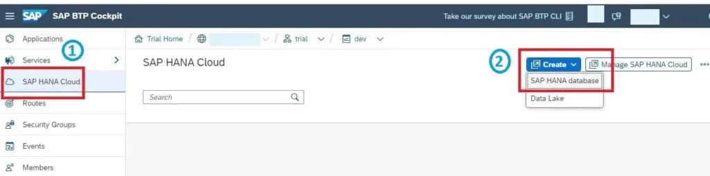 SAP BTP SAP HANA Cloud